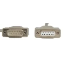 Phoenix Contact Serial Cable Male D-Sub 15-Pin to Female DB15 1m PVC Jacket 125V VS-15-DSUB-20-LI-1.0 DB15
