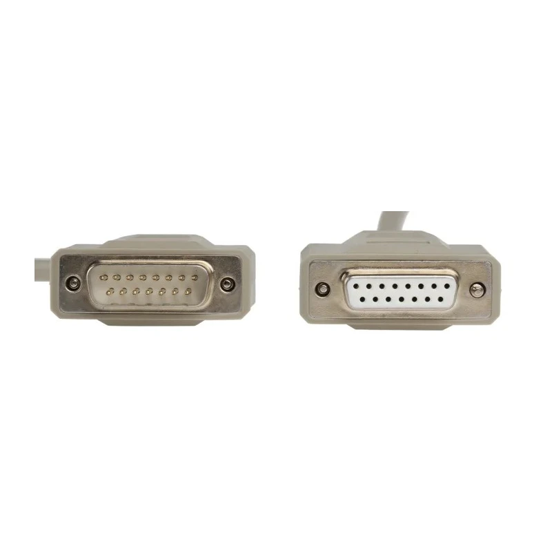 Phoenix Contact Serial Cable Male D-Sub 15-Pin to Female DB15 1m PVC Jacket 125V VS-15-DSUB-20-LI-1.0 DB15