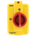 Schneider Electric 3-Pole Panel Mount Isolator Switch, IP55, 8.1A, 4 kW, Red Handle, Padlock Compatible VCFN12GE