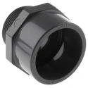 Georg Fischer Plastic Pipe Fitting Straight Threaded Adapter 1 to 1/2 in 721910710