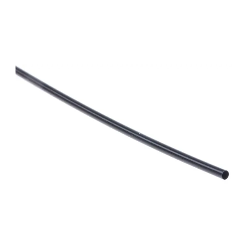 TE Connectivity Heat Shrink Tubing Black 1.2 mm Sleeve Diameter x 1.2 m Length 2:1 Ratio RW-175-3/64-0-RSU-STK