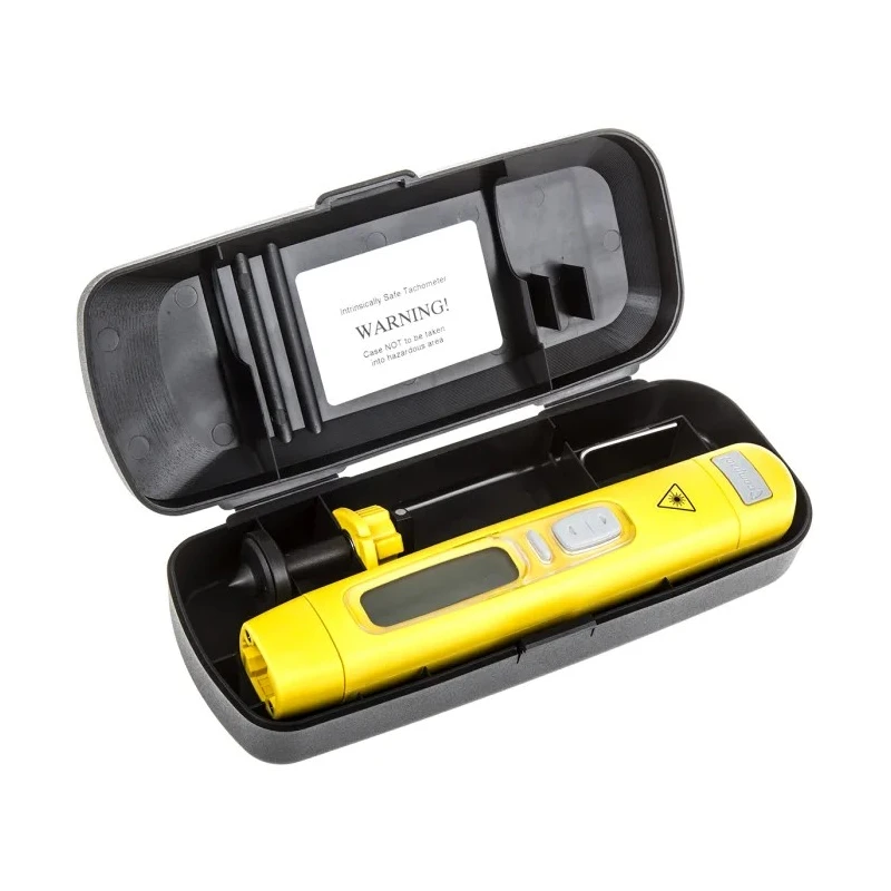 Compact Intrinsically-Safe Laser Tachometer Best Accuracy ±0.05 % 99999rpm LCD Display ATEX Approved A2109/LSR