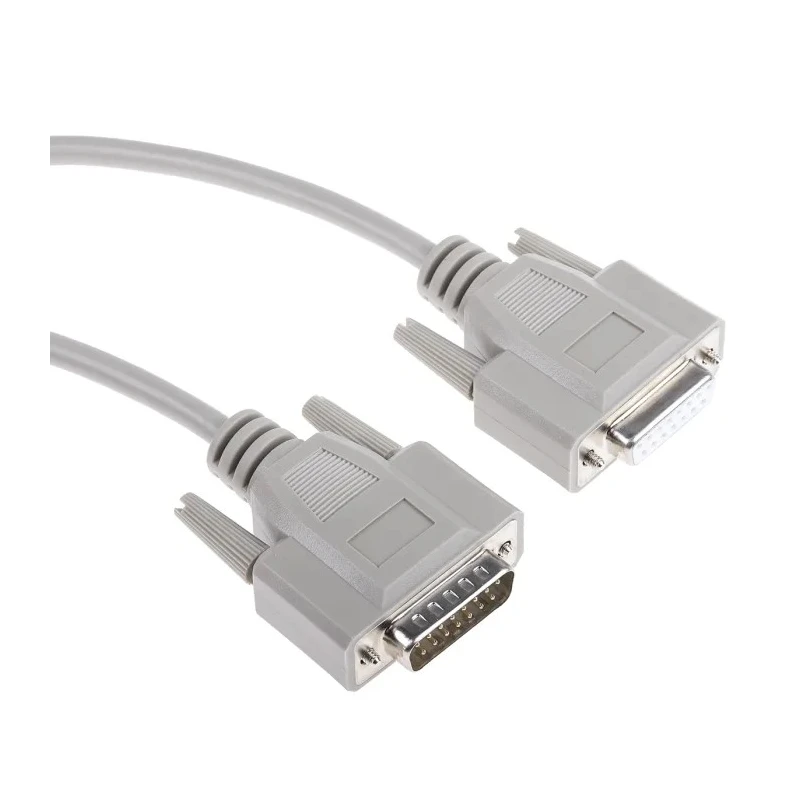 Phoenix Contact Male D-Sub 15-Pin to Female DB15 Serial Cable 2m Polyvinyl Chloride Jacket VS-15-DSUB-20-LI-2.0 DB15