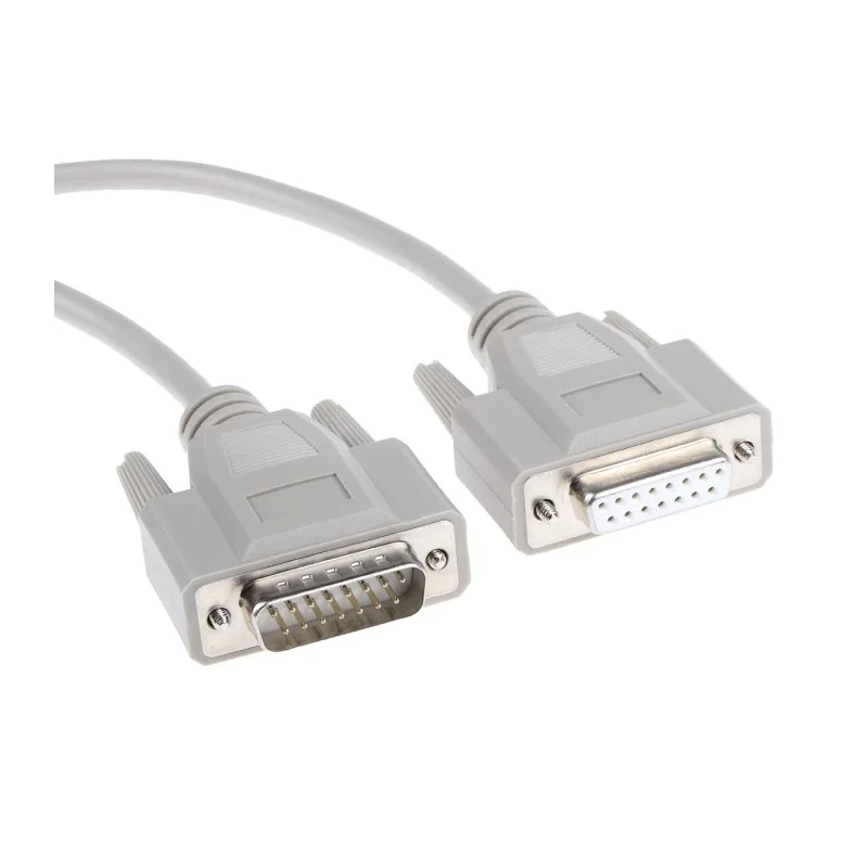 Phoenix Contact Male D-Sub 15-Pin to Female DB15 Serial Cable 2m Polyvinyl Chloride Jacket VS-15-DSUB-20-LI-2.0 DB15