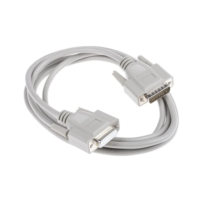 Phoenix Contact Male D-Sub 15-Pin to Female DB15 Serial Cable 2m Polyvinyl Chloride Jacket VS-15-DSUB-20-LI-2.0 DB15