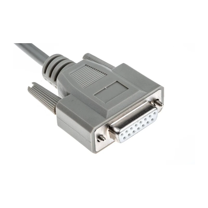 Phoenix Contact Serial Cable Male D-Sub 15-Pin to Female DB15, 5 m Polyvinyl Chloride Jacket, 125V VS-15-DSUB-20-LI-5.0