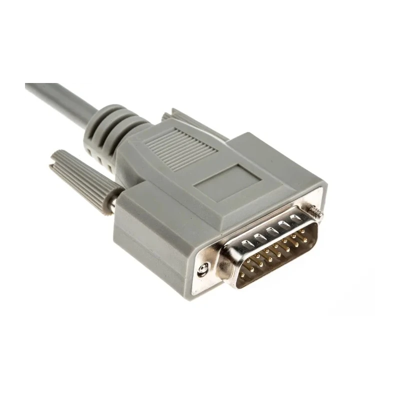 Phoenix Contact Serial Cable Male D-Sub 15-Pin to Female DB15, 5 m Polyvinyl Chloride Jacket, 125V VS-15-DSUB-20-LI-5.0