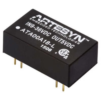 Artesyn / Advanced Energy DC/DC Converter, 5V DC, 600 mA Output, 36V DC Max Input, 9V Min Input, 3W Power ATA00A18-L