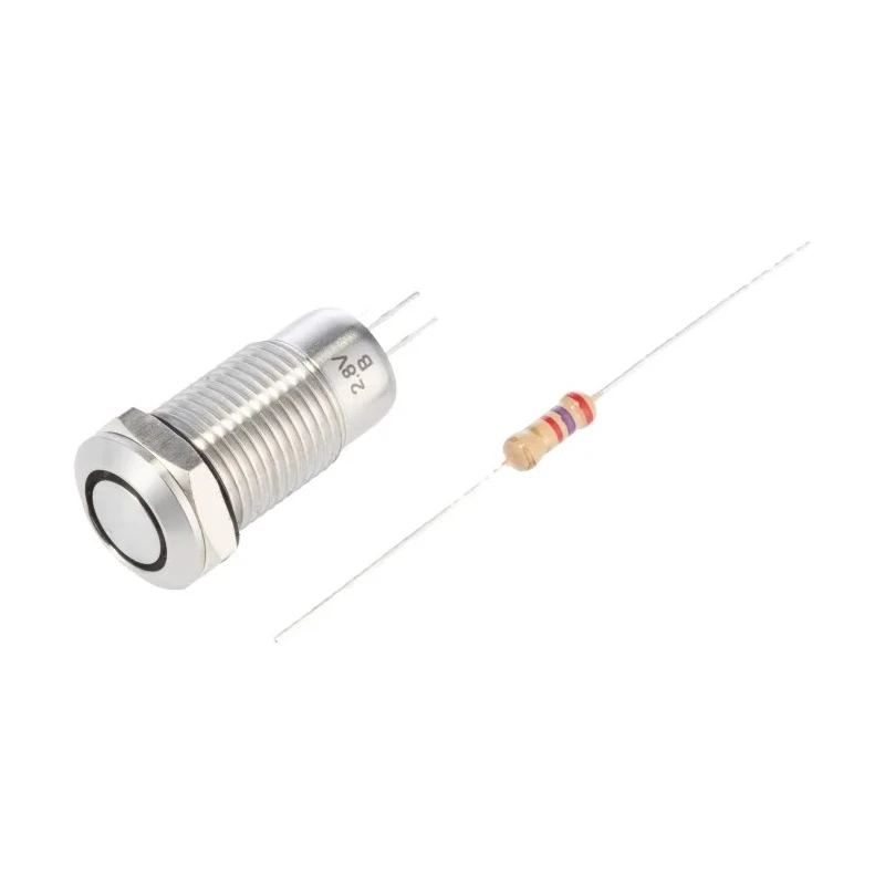 RS PRO Illuminated Push Button Switch, Latching, Panel Mount, 12 mm Cutout, SPST, Blue LED, IP40, 36 V dc 111-6513