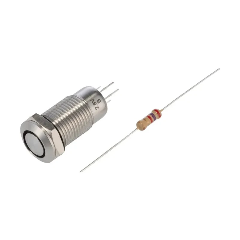 RS PRO Illuminated Push Button Switch, Latching, Panel Mount, 12 mm Cutout, SPST, Blue LED, IP40, 36 V dc 111-6513