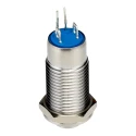 RS PRO Illuminated Latching Push Button Switch SPST, Panel Mount, 12 mm Cutout, Red LED, IP40, 36 V dc 220 V ac 111-6518
