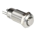RS PRO Illuminated Latching Push Button Switch SPST, Panel Mount, 12 mm Cutout, Red LED, IP40, 36 V dc 220 V ac 111-6518