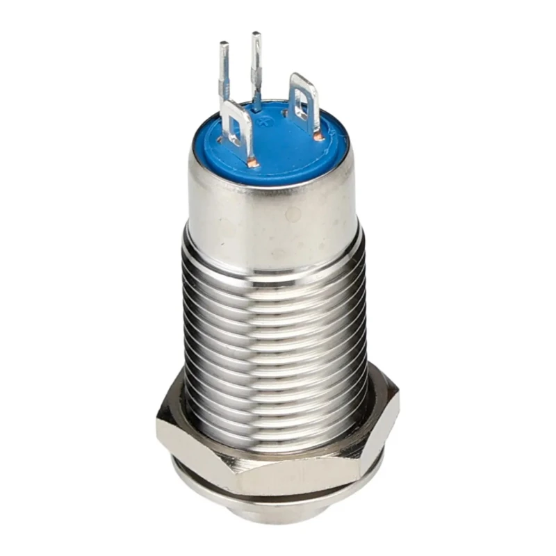 RS PRO Illuminated Latching Push Button Switch, Panel Mount, 12mm Cutout, SPST, Green LED, IP40, 36V DC 111-6514