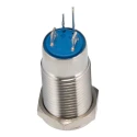 RS PRO Illuminated Push Button Switch, Latching, SPST, Panel Mount, 12 mm Cutout, White LED, IP40, 36 V dc 111-6520