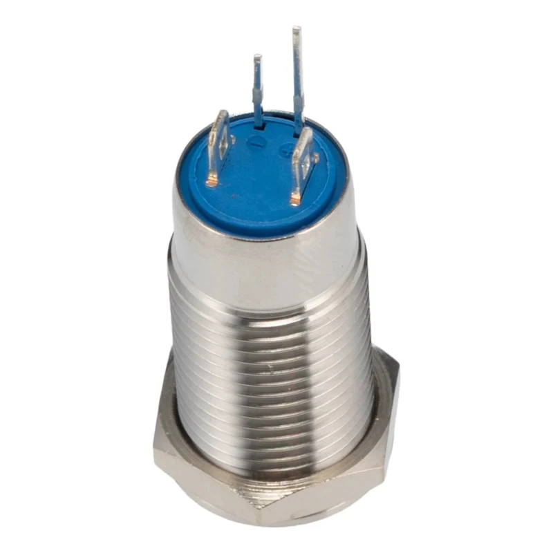 RS PRO Illuminated Push Button Switch, Latching, SPST, Panel Mount, 12 mm Cutout, White LED, IP40, 36 V dc 111-6520