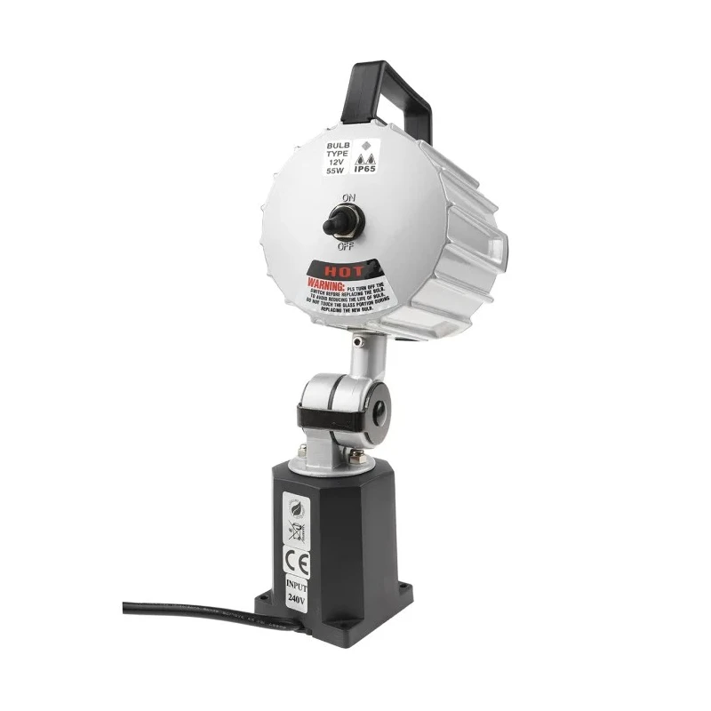 RS PRO Halogen Machine Light 230V AC 55W IP65 Articulated Arm 1.8m Cable IP65