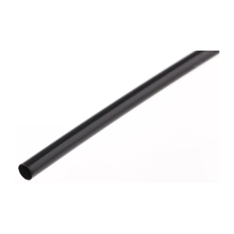 TE Connectivity Heat Shrink Tubing Black 3.2 mm Sleeve Diameter x 1.2 m Length 2:1 Shrink Ratio RW-175-1/8-0-RSU-STK