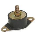 Paulstra Hutchinson Round M12 Male Buffer Foot Anti-Vibration Mount with 250 daN Compression, 65 mm Overall Height 53924355