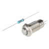RS PRO Illuminated Push Button Switch, Latching, Panel Mount, 12 mm Cutout, SPST, Yellow LED, IP40, 36 V dc 111-6523