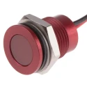 RS PRO Red Panel Mount Indicator 12V dc 20mA Lead Wire Termination IP67 Flush Bezel 111-6568