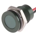 RS PRO Green Panel Mount Indicator 24V DC 20mA Lead Wire Termination IP67 Flush 111-6575