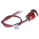 RS PRO Red Panel Mount Indicator 12V dc 20mA Lead Wire Termination IP67 Flush Bezel 111-6568