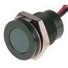RS PRO Green Flush Panel Mount Indicator 12V DC 20mA Lead Wire Termination IP67 111-6574