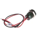 RS PRO Green Flush Panel Mount Indicator 12V DC 20mA Lead Wire Termination IP67 111-6574