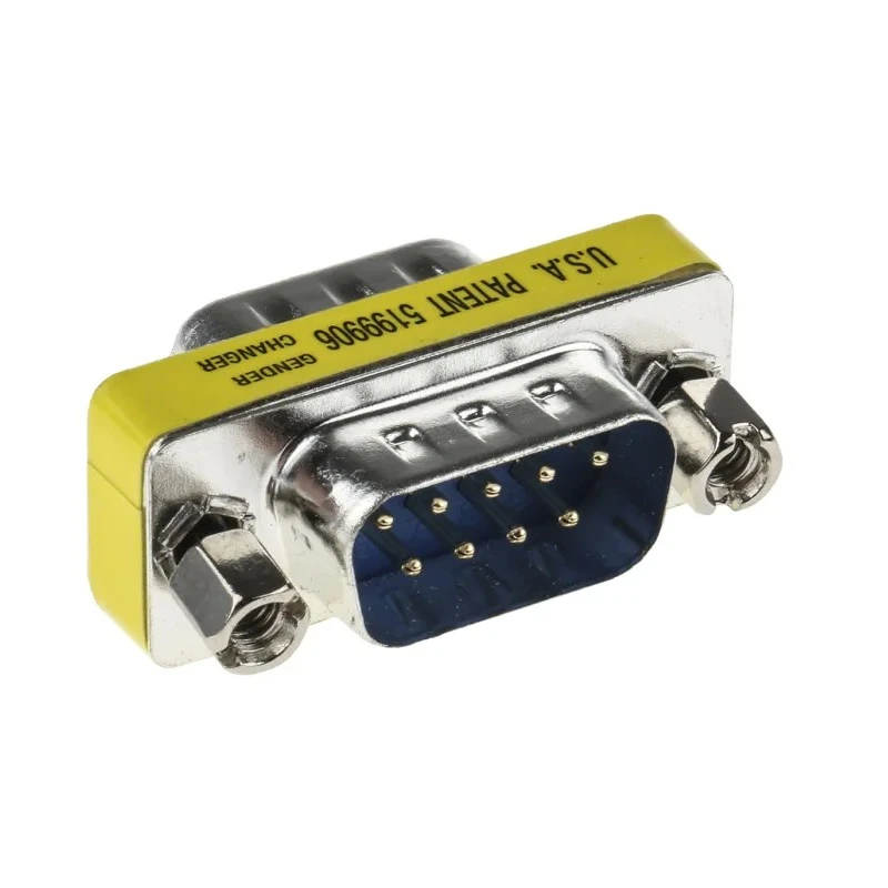 Phoenix Contact D-Sub Adapter 9-Way Male to Male, Straight Orientation, Gold over Nickel Contacts, Chromated Steel 1652651