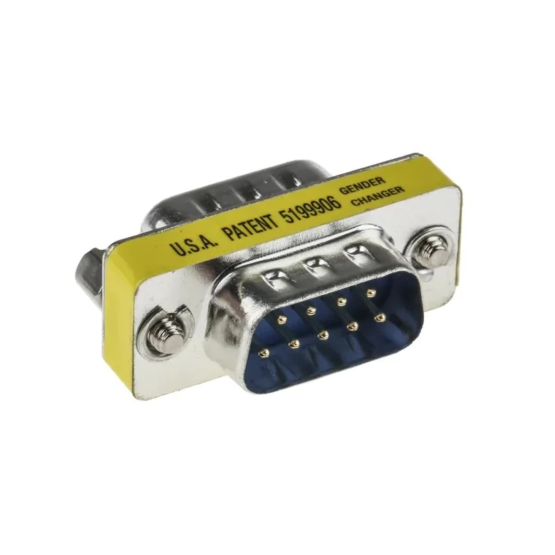 Phoenix Contact D-Sub Adapter 9-Way Male to Male, Straight Orientation, Gold over Nickel Contacts, Chromated Steel 1652651