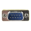 Phoenix Contact D-Sub Adapter 9-Way Male to Male, Straight Orientation, Gold over Nickel Contacts, Chromated Steel 1652651