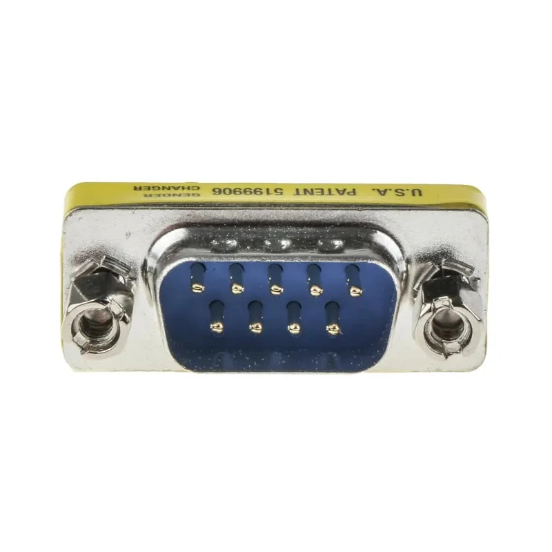 Phoenix Contact D-Sub Adapter 9-Way Male to Male, Straight Orientation, Gold over Nickel Contacts, Chromated Steel 1652651