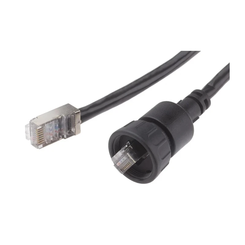 RS PRO Cat5e Ethernet Cable RJ45 Male to RJ45 Male 2m Black Unshielded PVC Cat5e