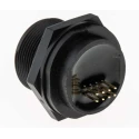 RS PRO Cat5e Shielded RJ45 Connector Female Panel Mount Socket IP67 Waterproof Straight 1 Port RJ45