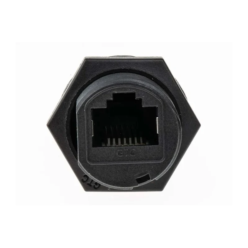 RS PRO Cat5e Shielded RJ45 Connector Female Panel Mount Socket IP67 Waterproof Straight 1 Port RJ45