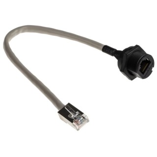 RS PRO Cat5e Ethernet Cable, 200 mm, Grey RJ45 Female to RJ45 Female, Shielded Twisted Pair PVC 111-6736