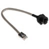 RS PRO Cat5e Ethernet Cable, 200 mm, Grey RJ45 Female to RJ45 Female, Shielded Twisted Pair PVC 111-6736