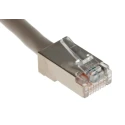 RS PRO Cat5e Ethernet Cable, 200 mm, Grey RJ45 Female to RJ45 Female, Shielded Twisted Pair PVC 111-6736