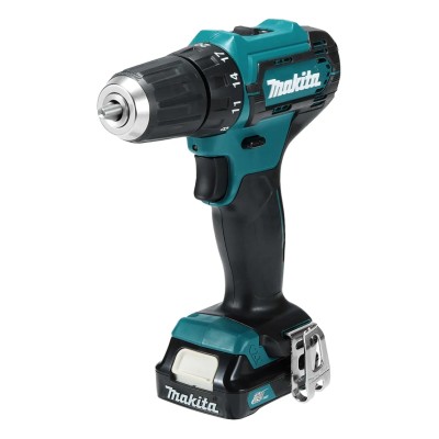 Makita Cordless Drill Driver 12 V, 2Ah Battery, 10 mm Keyless Chuck, 30 Nm Torque, 1700 / 450 rpm DF333DWAE