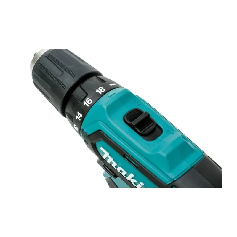 Makita Cordless Drill Driver 12 V, 2Ah Battery, 10 mm Keyless Chuck, 30 Nm Torque, 1700 / 450 rpm DF333DWAE