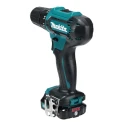 Makita Cordless Drill Driver 12 V, 2Ah Battery, 10 mm Keyless Chuck, 30 Nm Torque, 1700 / 450 rpm DF333DWAE