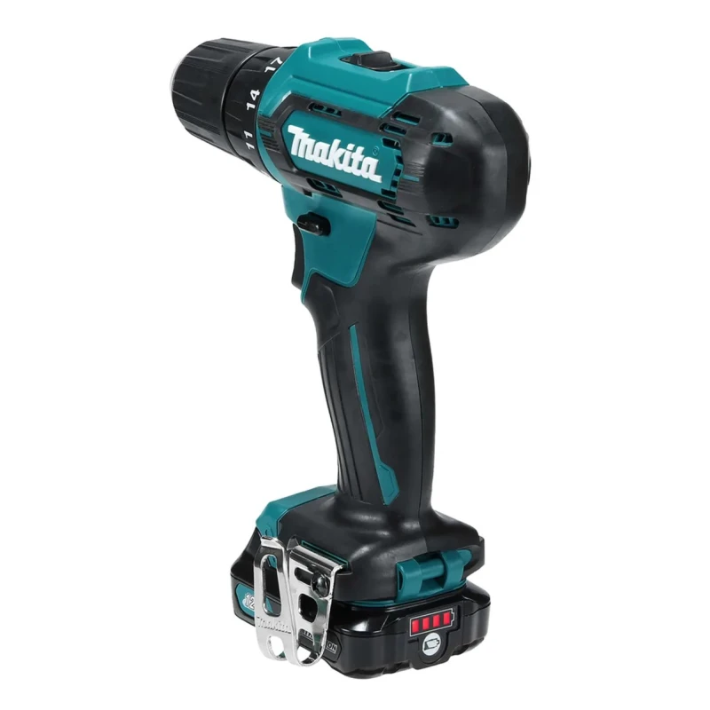 Makita Cordless Drill Driver 12 V, 2Ah Battery, 10 mm Keyless Chuck, 30 Nm Torque, 1700 / 450 rpm DF333DWAE