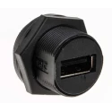 RS PRO Straight Panel Female 1 Port Mini USB Connector Panel Mount IP67 Rated 1.5A Current 111-6760