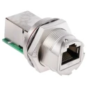 RS PRO RJ45 Connector Female Panel Mount Cat5e Shielded Straight 1 Port RJ45