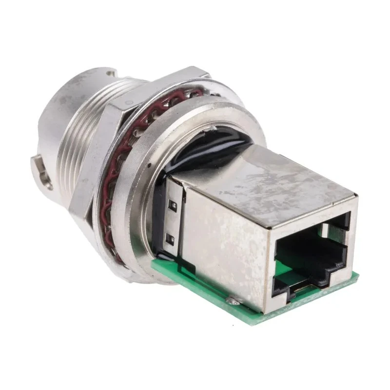 RS PRO RJ45 Connector Female Panel Mount Cat5e Shielded Straight 1 Port RJ45