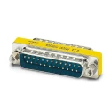 Phoenix Contact D-Sub Adapter 25-Way Straight Male to Male Copper Alloy Contacts Gold over Nickel Plating Germany 1652693