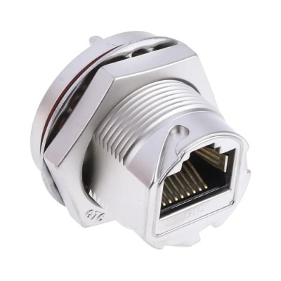 RS PRO RJ45 Connector Female Panel Mount Shielded Straight 1 Port RJ45
