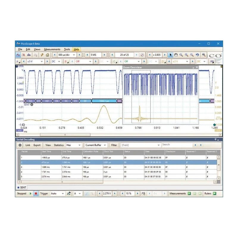 Pico Technology PC Based Oscilloscope 100 MHz Bandwidth, 2-Channel, USB Powered PicoScope 2206B