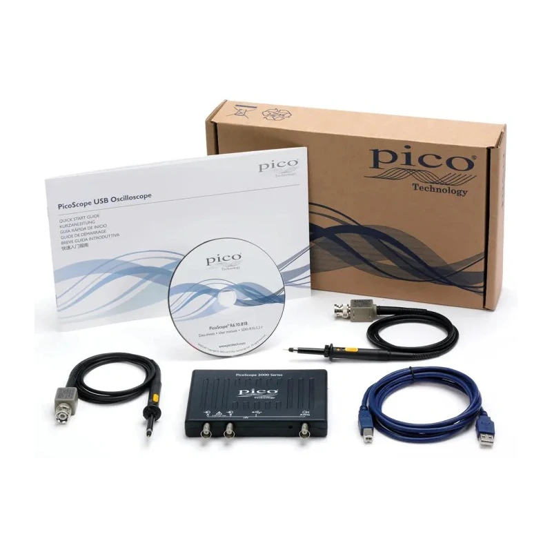 Pico Technology 2-Channel PC Based Oscilloscope 70 MHz Bandwidth USB Powered PicoScope 2207B
