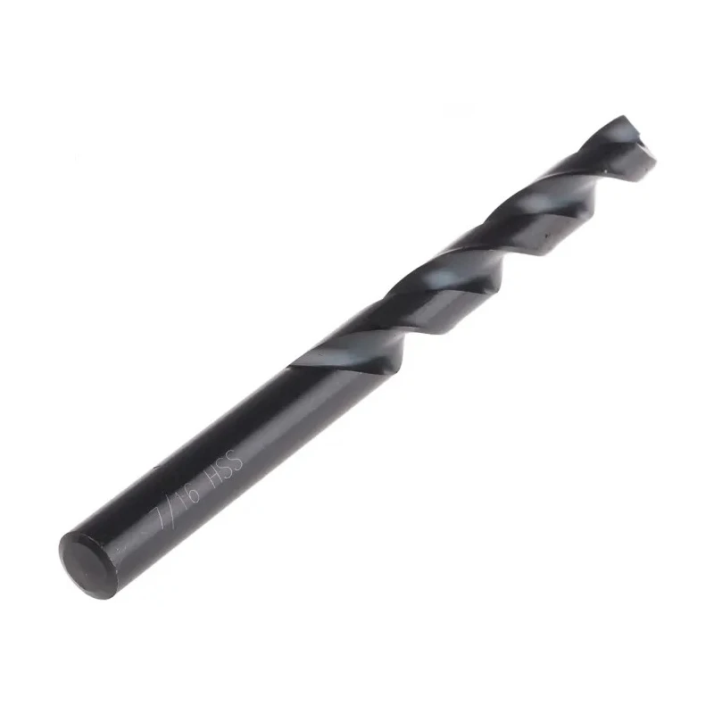 RS PRO High-Speed Steel (HSS) 4-Flute Helical Drill Bit, 142mm Overall Length, 0.4375 in Diameter, Plain Shank, DIN 434-6811